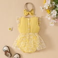 thumbnail image 4 of Baby Dress Cute Pattern Embroider Girls Tulle Dress Romper Sleeveless Bodysuit Funny Baby Clothes Outfits Baby Girl for Girls 9-12 Months, 4 of 6