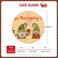 thumbnail image 2 of Salouo Gnomes Happy Thanksgiving Christmas Tree Skirt 30" Farmhouse Christmas Decorations Snowman Xmas Tree Skirt Tree Mat for Holiday Party Decor, 2 of 8