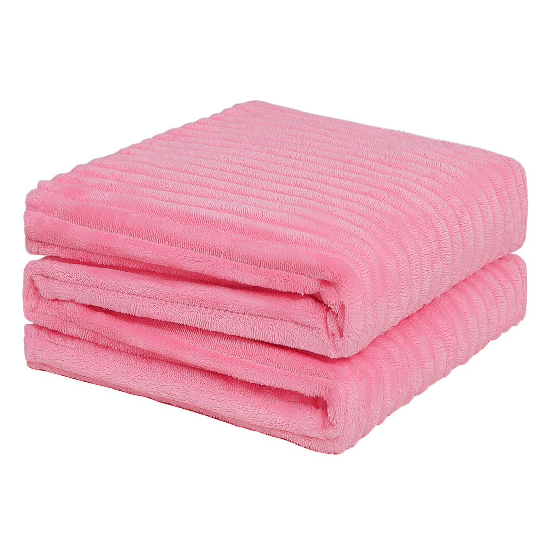 Polar Fleece Blankets for Spring Summer All Season Lightweight Microfiber for Bed, Pink 180 x