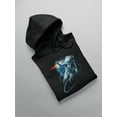thumbnail image 3 of Realistic Astronaut In Space  Hoodie Men -Image by Shutterstock, Male Large, 3 of 4