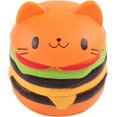 thumbnail image 5 of ShenMo Giant Burger Cat Squeeze Toy Slow Rising Stress Toy Slow Rebounding Burger Cat Cartoon Cat Stress Reliever Squeeze Toy, 5 of 5