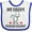 White and Royal, variant on Inktastic Physician Assistant Daddy Baby Boys or Girls Baby Bib