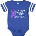 thumbnail image 3 of Inktastic Stop Domestic Violence-purple Ribbon Boys or Girls Baby Bodysuit, 3 of 5