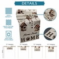 thumbnail image 6 of Sweet Home Table Runner - 60 Inch Long Western Stars Bird Houses Farmhouse Retro Cotton and Linen Blended Dress Scarves Farmhouse Table Runner for Kitchen Dining, Coffee Table, 13" x 60", 6 of 8