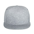 thumbnail image 2 of Unisex Snapback Hats Diamond Silver Pattern Adjustable Flat Bill Baseball Cap Dancing Hip Hop Cap, 2 of 8