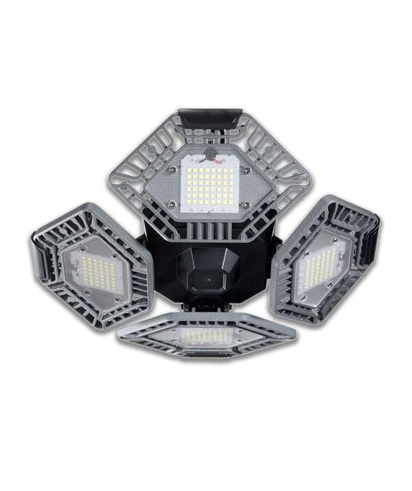 Bell + Howell QuadBurst 10.6 in. 192 High Intensity LED 5500 Lumens Flush Mount Ceiling Light with 4 Adjustable Heads