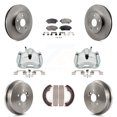 thumbnail image 1 of Transit Auto Front Rear Disc Brake Caliper Rotors Drums Ceramic Pads Kit (8Pc) for Car Toyota Camry Vehicles Manufactured In Japan KC8-100804T, 1 of 2