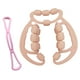 thumbnail image 4 of Rodillo de relajación con 24 ruedas, resistente y multifuncional, con puntos de presión y abrazadera para la pierna. Rosa, 4 of 9