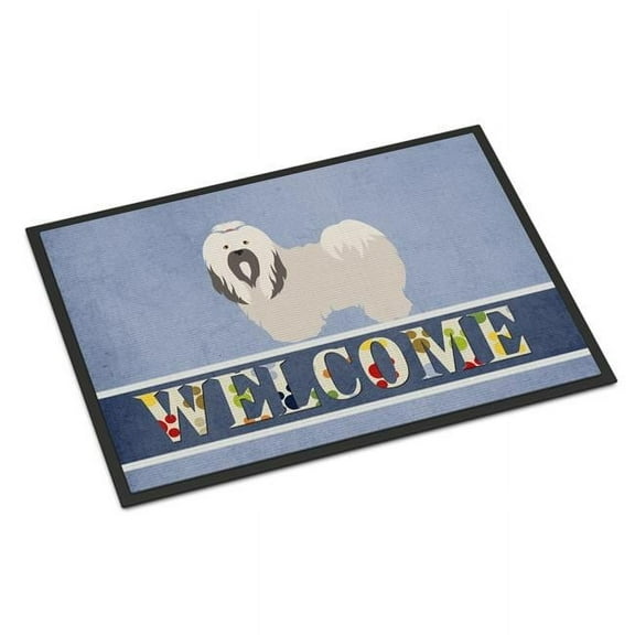 Carolines Treasures Lhasa Apso Welcome Indoor or Outdoor Mat 18 x 27 in.