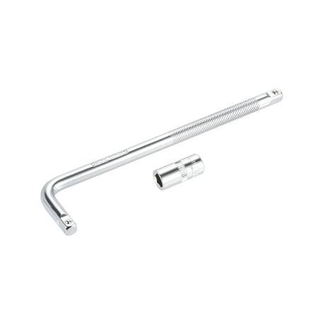

Socket Accessory Set 7mm 6-Point Shallow Socket 6 L-Shape Extension Handle with 1/4 Drive