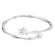 thumbnail image 1 of Elegante pura plata 925 pulseras brazalete elegante ajustable encanto pulseras diseño único cumpleaños para las mujeres amistad, 1 of 2