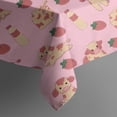 thumbnail image 5 of Strawberry Plants Fruit Cow Milk Square Tablecloth,Waterproof Square Table Cover,Wipeable Spillproof Washable Table Cover for Home Kitchen Party Decor 52"x52"(132x132cm), 5 of 6