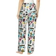thumbnail image 3 of Xecao Dinosaur Women's Straight Lounge Pajama Pants: The Epitome of Relaxed Sleepwear, 3 of 9