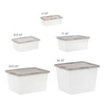 thumbnail image 7 of IRIS 58 Qt. Plastic Storage Bin with Lid, Stackable Storage Container, Tote, Clear, 7 of 7