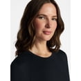 thumbnail image 4 of ClimateRight by Cuddl Duds Women's Warm Plush Warmth Thermal Crewneck Base Layer Top, Sizes XS-4X, 4 of 7
