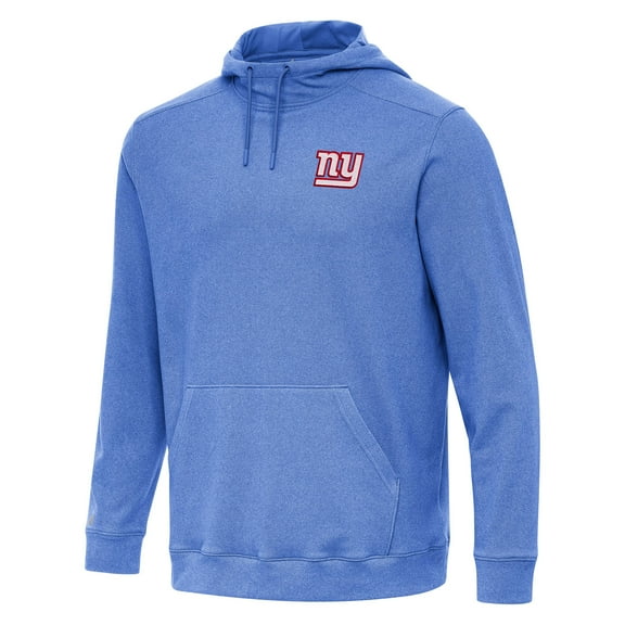 Men's Antigua Heather Royal New York Giants Cloud Pullover Hoodie