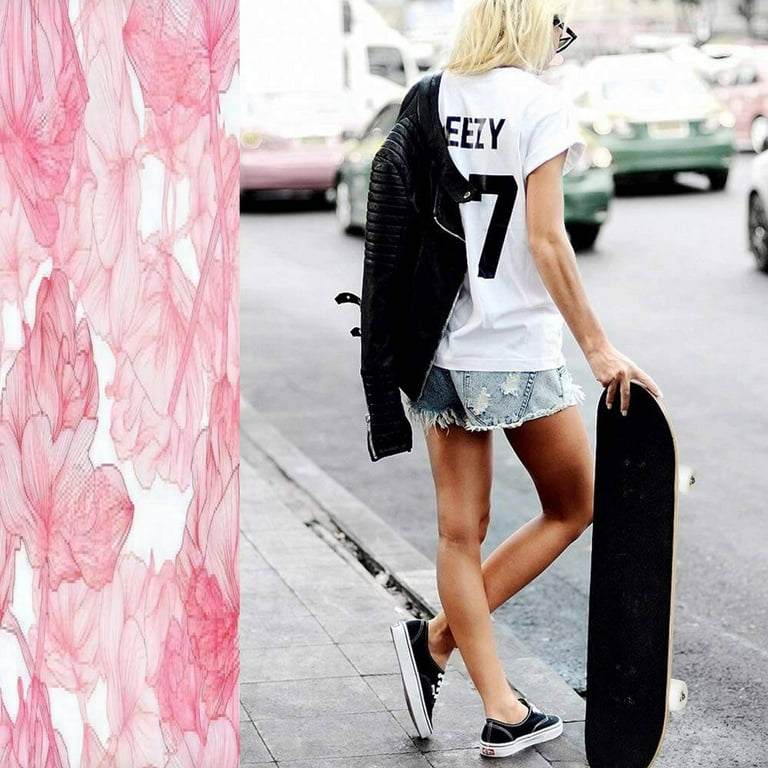 White vans with pink cheap roses