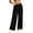 Black, variant on Women's Lace Up Criss Cross Detail Casual Sweatpants Elastic Drawstring Waist Wide Leg Jogger Pants with Pocket Fall Fashion Y2K Outfit Red