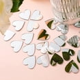 thumbnail image 4 of 100 espejos artesanales autoadhesivos con forma de corazón, mini azulejos acrílicos para espejo, para manualidades, álbumes de recortes, enmarcar y decorar paredes, 4 of 8