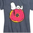 thumbnail image 3 of Peanuts - Lazy Snoopy - Women's Short Sleeve Graphic T-Shirt, 3 of 6
