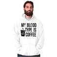 thumbnail image 5 of My Blood Type Coffee Caffeine Addict Hoodie Sweatshirt Women Brisco Brands M, 5 of 6