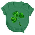 thumbnail image 7 of Baqcunre T Shirts for Women,Casual St. Patrick's Day Print Top Short Sleeve Round Neck T-shirt Top,St. Patrick's Day Shirts for Women Womens Tops,Graphic Tees for Women Green S-XXL, 7 of 7