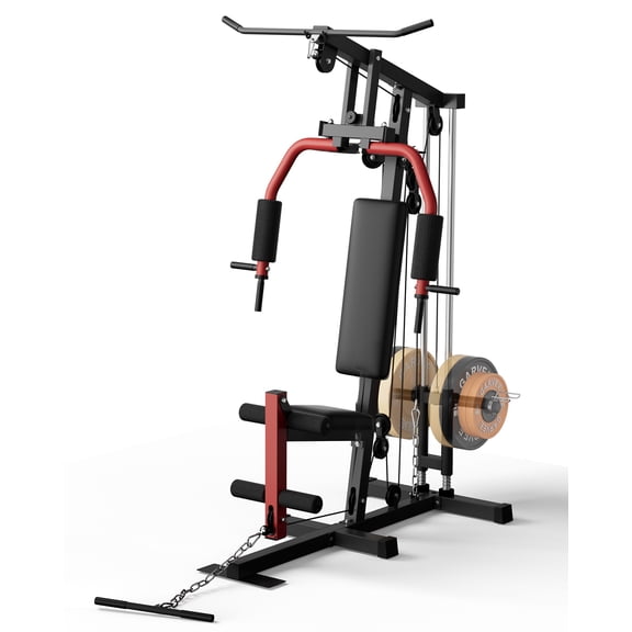 TEQIN Full Body Workout Equipment,Home Gym Equipment, Workout Weight Machine With Cable Pulley System, 400 Lbs Weight Capacity For Strength Training