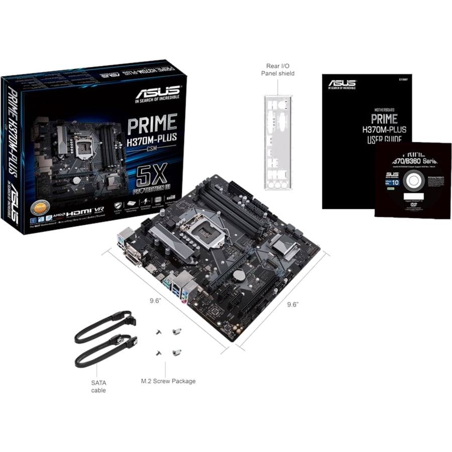 山水9 Prime ASUS Intel H370M-Plus⁄CSM Desktop Micro Socket H4 ATX PRIME