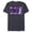 Navy Heather, variant on Descendants 3 Carlos Mal Jay Evie Wickedly Cool - Short Sleeve Blended T-Shirt for Adults -Customized-Purple