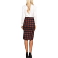 thumbnail image 4 of Doublju Women's Mid Knee Length H Line Pencil Skirt (Plus Size Available), 4 of 4