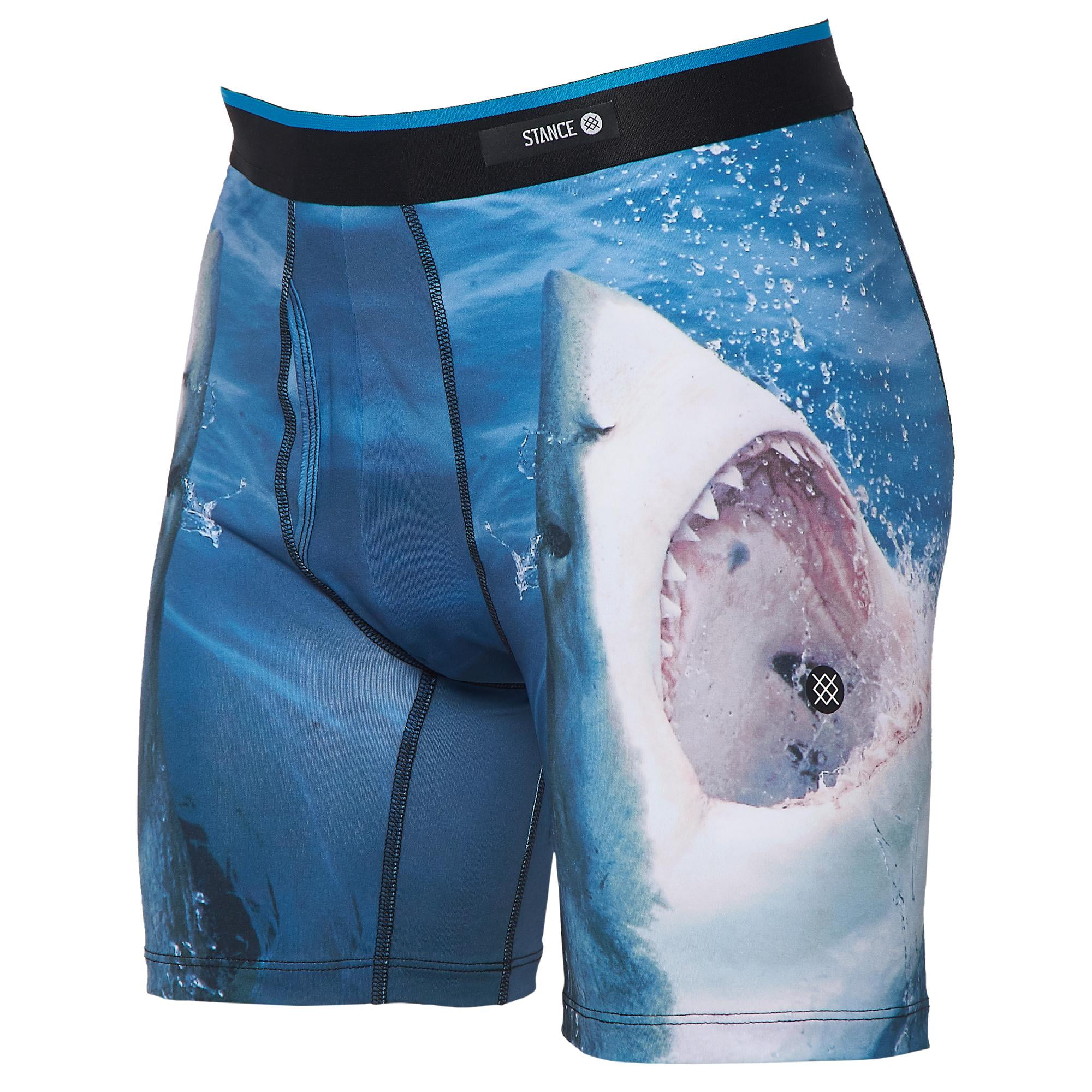 Stance Mens Underwear SharkPrint LogoBand Boxer Brief XL Walmart