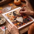 thumbnail image 4 of Halloween Gnome Crystal Bead Art DIY Kit, 5D Diamond Painting Set, Spooky Home Wall Decor, Fall Craft for Adults, Holiday Decoration, 4 of 6