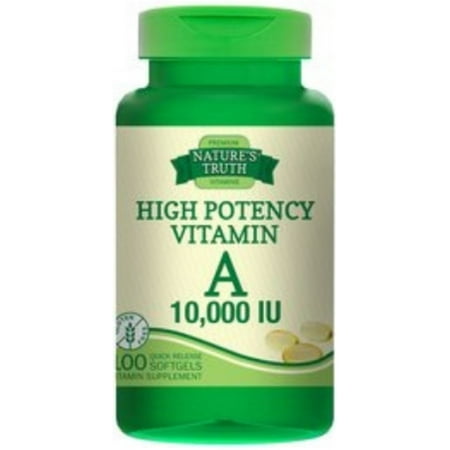 Nature's Truth Vitamin A 10,000 IU Quick Release Softgels, - (Pack of 4)