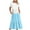 Light Blue summer dresses, variant on pimelu Dresses for Women Dresses for Women 2024 Pleated Swing Loose A Line Beach Long Dress with Pocket Summer Elegant Color Patchwork Short Sleeve Round Neck Ladies Maxi Dress