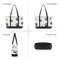 thumbnail image 6 of FORMRS Laptop Tote Bag for Women with 15.6" Computer Compartments Handbag, Black Cat Paw, 6 of 7