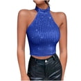 thumbnail image 1 of Femmes Dames Couleur Unie Manches Longues Chemise Courte Blouse Hauts, 1 of 1