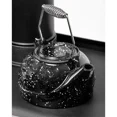 thumbnail image 4 of TK-02BWS 3 qt Enameled Porcelain Steamer Kettle - Black with White Spec, 4 of 4