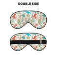 thumbnail image 2 of Fuzoiu Wild Sea Life Print Sleep Masks,Eye Masks with Adjustable Strap for Sleeping,Night Eye Shade for Women Men,Eye Cover for Full Night's Sleep, Travel and Nap, 2 of 7