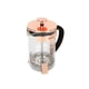 thumbnail image 1 of Cafetera Prensa Francesa 800 ml Hudson  French Press Coffee Maker Rose Gold  Vidrio Térmico Acero Inoxidable Fácil de Preparar Café Molido Color Cobre, 1 of 11