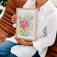 thumbnail image 5 of Oriental Lily with Freesia - Glen Rock Pennsylvania Drawing Floral Flowers Botanical Nature Pastel Unframed Wall Art Print 16 x 24 inches, 5 of 16