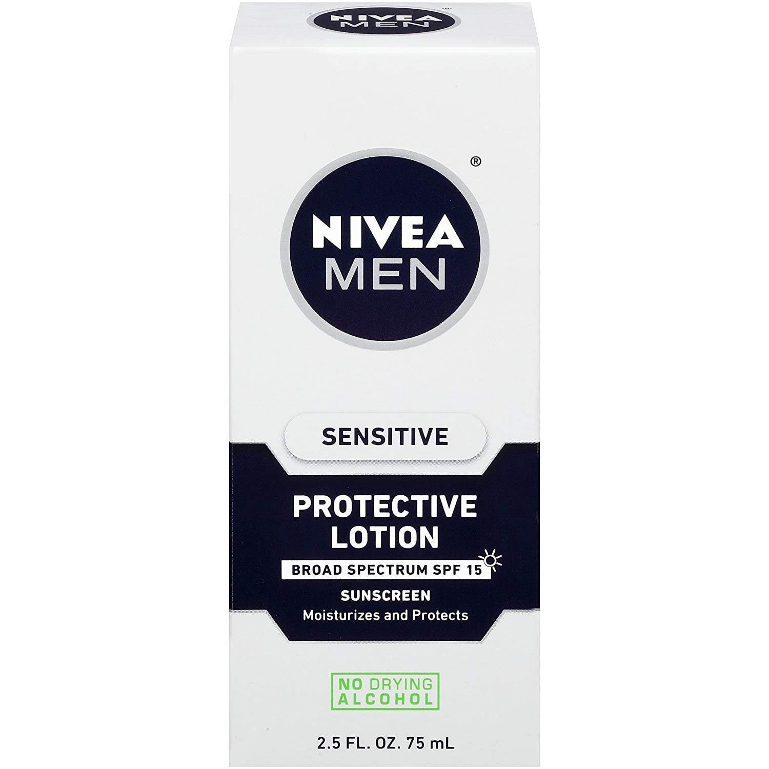Nivea Men Protective Sunscreen Lotion Broad Spectrum SPF 15, 2.5oz, 3-Pack