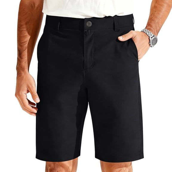 Men's Stretch Golf Shorts Knee Length Lightweight Business Casual Dress Shorts