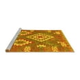 thumbnail image 2 of Ahgly Company Machine Washable Indoor Rectangle Southwestern Yellow Country Area Rugs, 2' x 4', 2 of 4