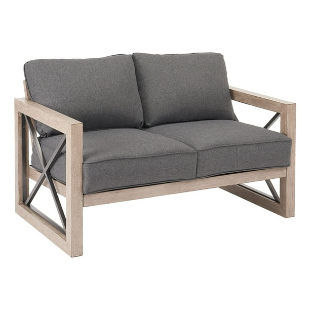 Better Homes & Gardens Remsen 2Piece Patio Loveseat Set with Gray