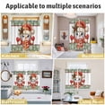 thumbnail image 5 of Christmas Snowman Kitchen Curtains Window Panels, Winter Snowflakes Green Buffalo Plaid Insulated Window Treatment Curtain, Grommet Curtains for Bedroom/Living Room/Bathroom, 2 Piece 52"Wx72"L, 5 of 8