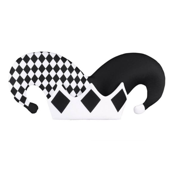 QccHieUs Clown Hat Playful Clown Hat with Curved Points Eye-Catching Headwear for Adults, Adult Pd-1171