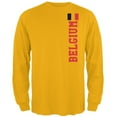 thumbnail image 1 of World Cup Belgium Mens Long Sleeve T Shirt Gold MD, 1 of 1