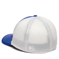 thumbnail image 6 of OC Sports MWS1125 Proflex Fit Sandwich Mesh Ball Cap - Royal White, 6 of 8
