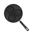 thumbnail image 4 of Parrilla redonda de metal para cocinar huevos, 3 tazas, con asa cómoda para tortillas, hamburguesas y panqueques., 4 of 8