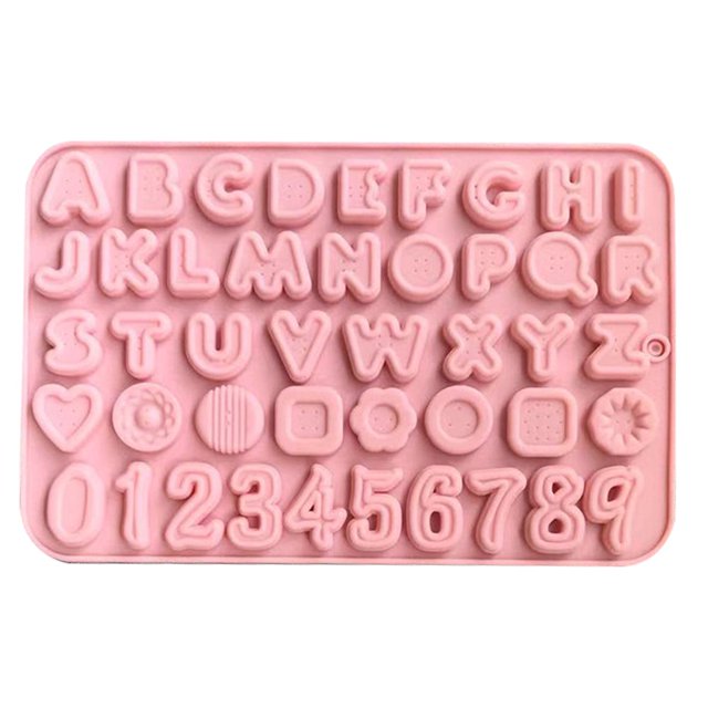 Cake Mold Food Grade DIY Baking Tools Button Letter Number Shape Chocolate Candy Silicone Mould Kitchen Supplies